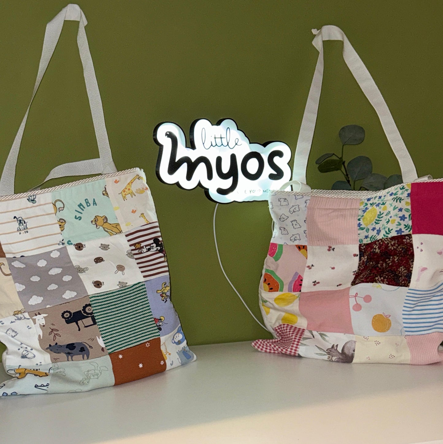 Patchwork backpack